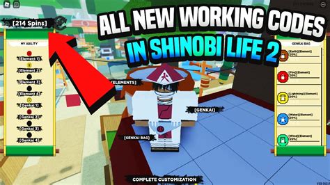 codes for shinobi life 2